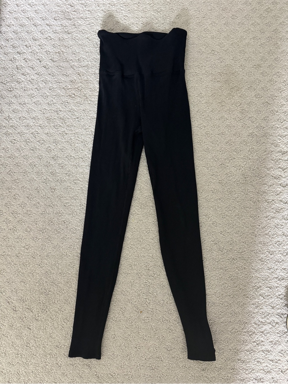 Carbone 38 Ribbed Legging Yoga Pants Womens Size SmallHigh Rise Black